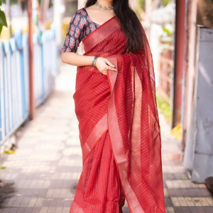 Linen Saree