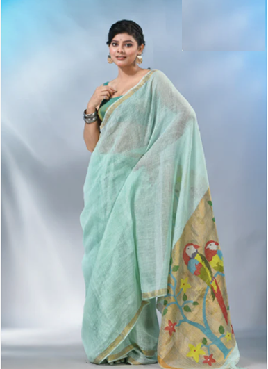 Linen Saree